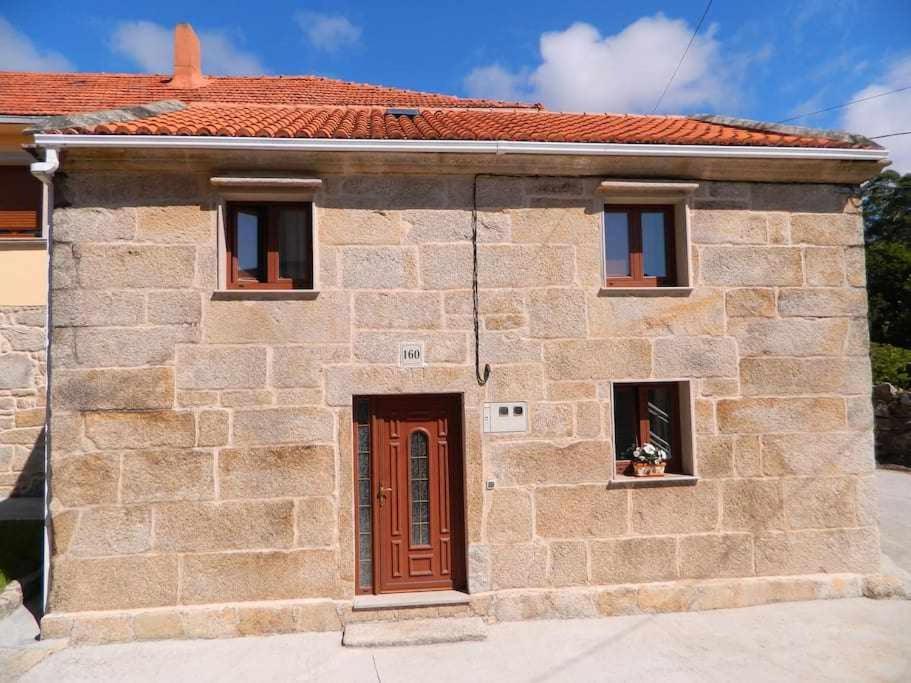 Casa Cuadrantecasa De Piedra En Playa De Carnota Villa Pedrafigueira Luaran gambar